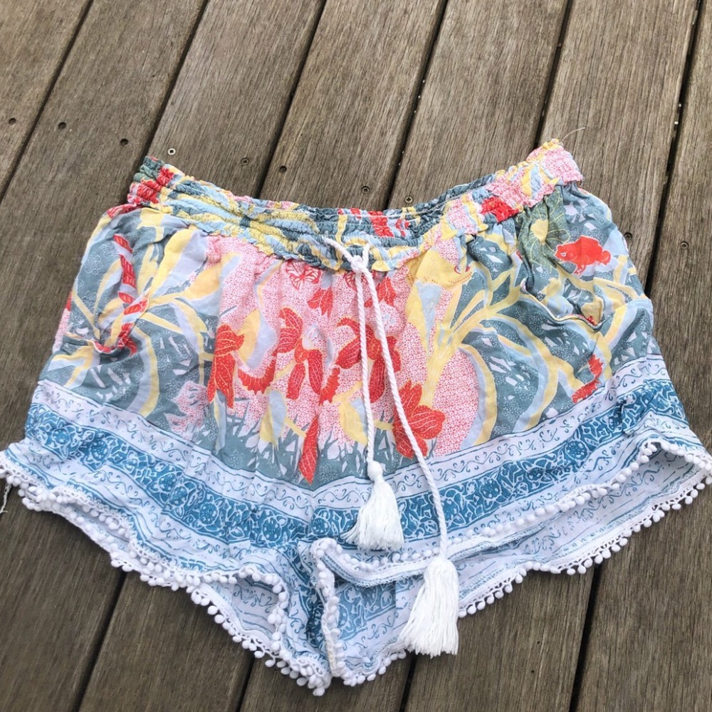 Anthropologie Printed Flowy Spring/Summer Shorts
